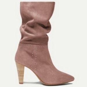BA&SH Clem Pink  Suede Boots